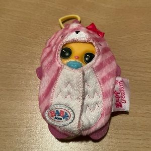 Series 1 Tabby Kitty Cat Pet + Rosie Bear Swaddle Baby Born Surprise Pets Tiger